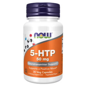 Now Foods 5-HTP, 100 mg, Амінокислота Гідрокситриптофан, 100 мг вег капсули