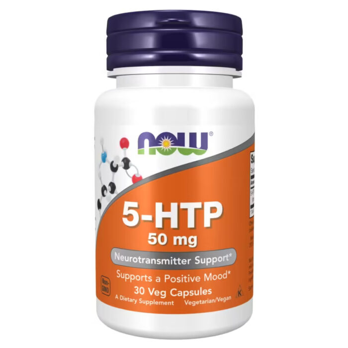Now Foods 5-HTP, 100 mg, Амінокислота Гідрокситриптофан, 100 мг вег капсули