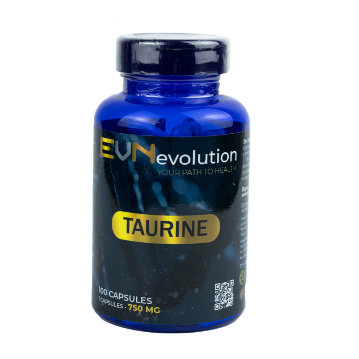 EVN Evolution Taurine 750 mg, Амінокислота Таурин 750 мг, 100 капсул