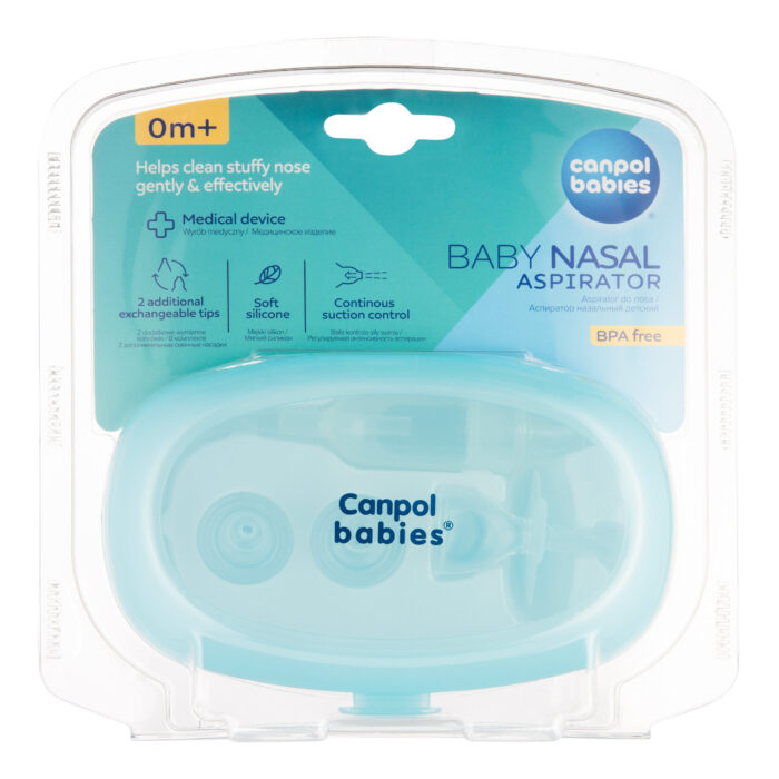 Аспiратор для носа з м'яким наконечником Canpol babies