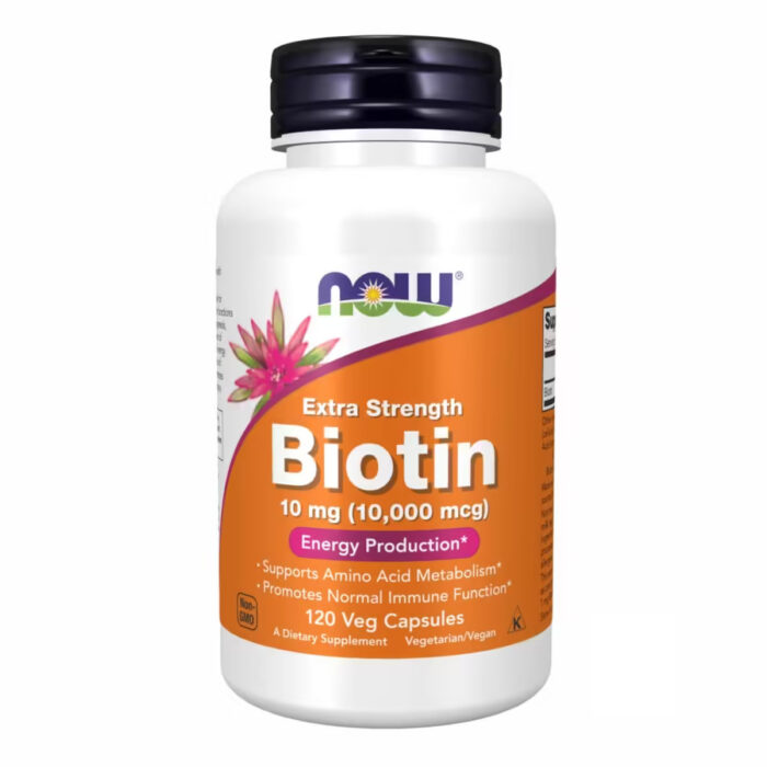 Now Foods Biotin 10mg (10,000mcg), Біотин 10мг, 120 вег капсул
