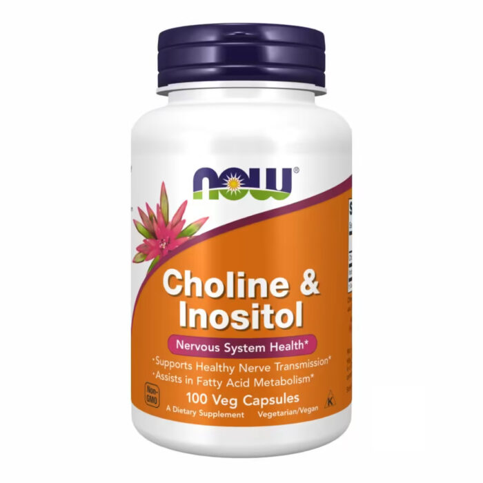 Now Foods Choline & Inositol Холін та інозитол, 100 вег капсул