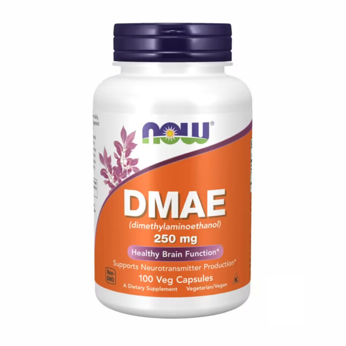 Now Foods Dmae 250mg Амінокислота ДМАЕ (диметиламіноетанол) 250 мг, 100 вег капсул