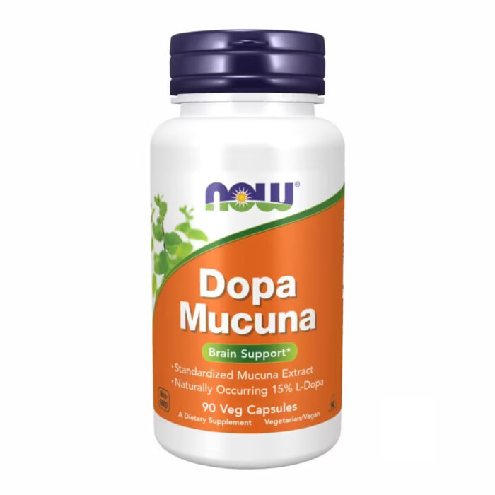 Now Foods Dopa Mucuna, Мукуна пекуча, 90 вег капсул