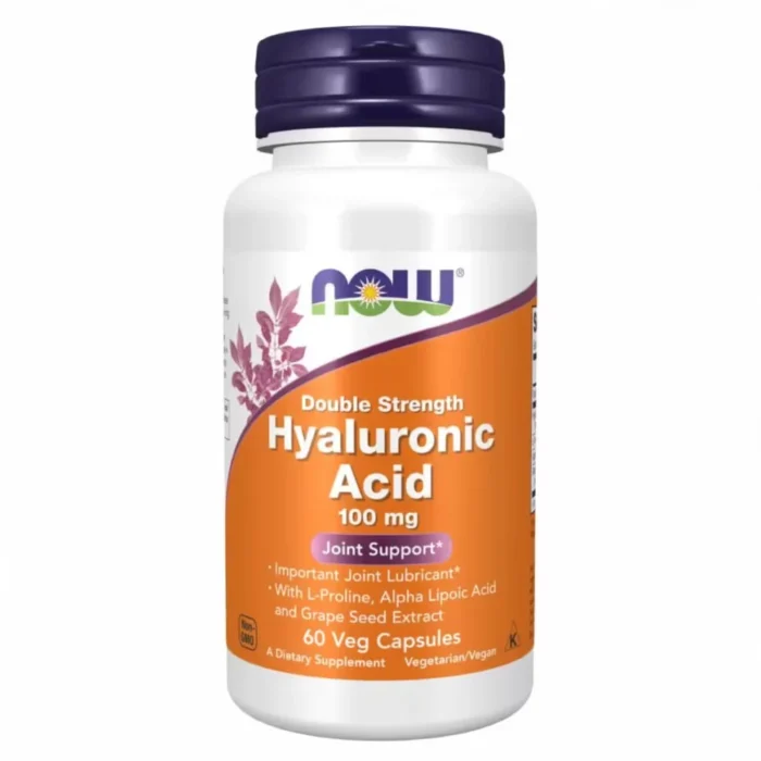 now foods hyaluronic acid 100mg Гіалуронова кислота 100 мг, 60 вег капсул