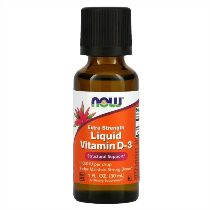 Now Foods Liquid Vitamin D-3 Рідкий Вітамін Д-3 посиленої дії, 30 мл