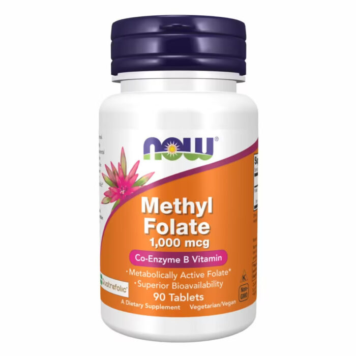 Now Foods Methyl Folate 1000mcg, Метил фолат, 90 таблеток
