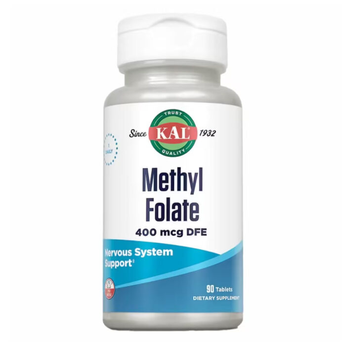 KAL Methyl Folate 400mcg Метилфолат 400 мкг, 90 таблеток