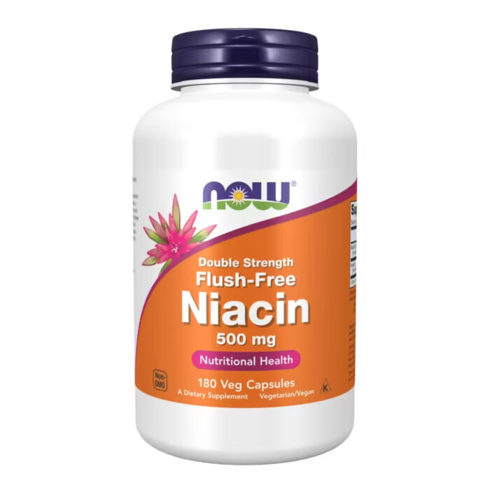 Now Foods Niacin Flush-Free, 500 mg, Ніацин 500 мг в вег капсулах