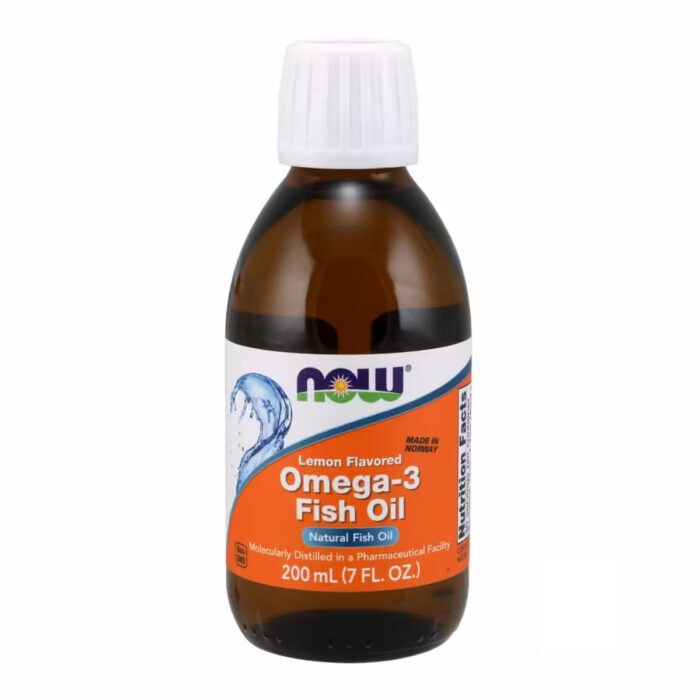 Now Foods Omega-3 Fish Oil Lemon, Жирні кислоти Омега-3 Лимон, 200 мл