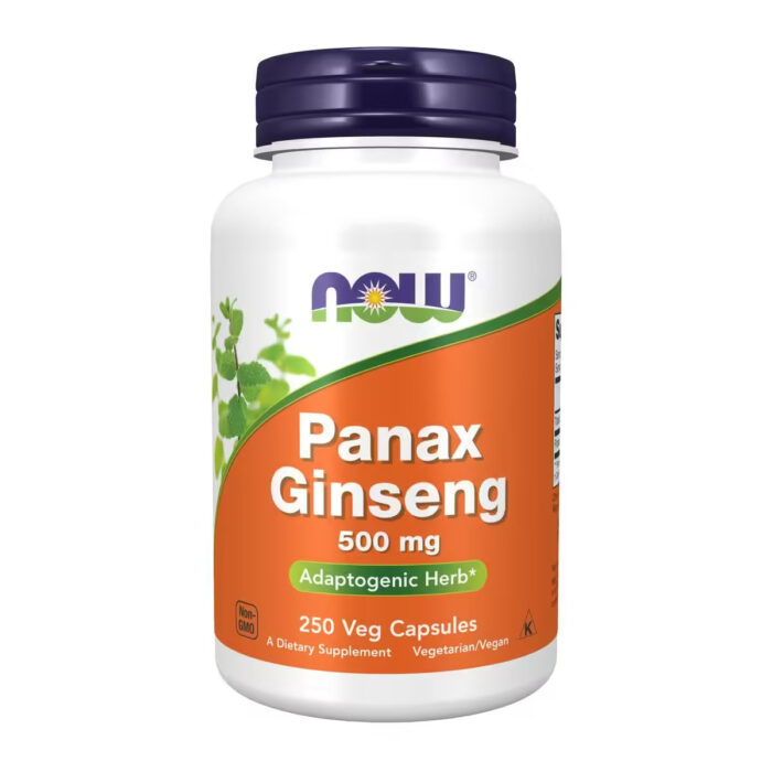 Now Foods Panax Ginseng 500mg, женьшень 500 мг, вег капсули