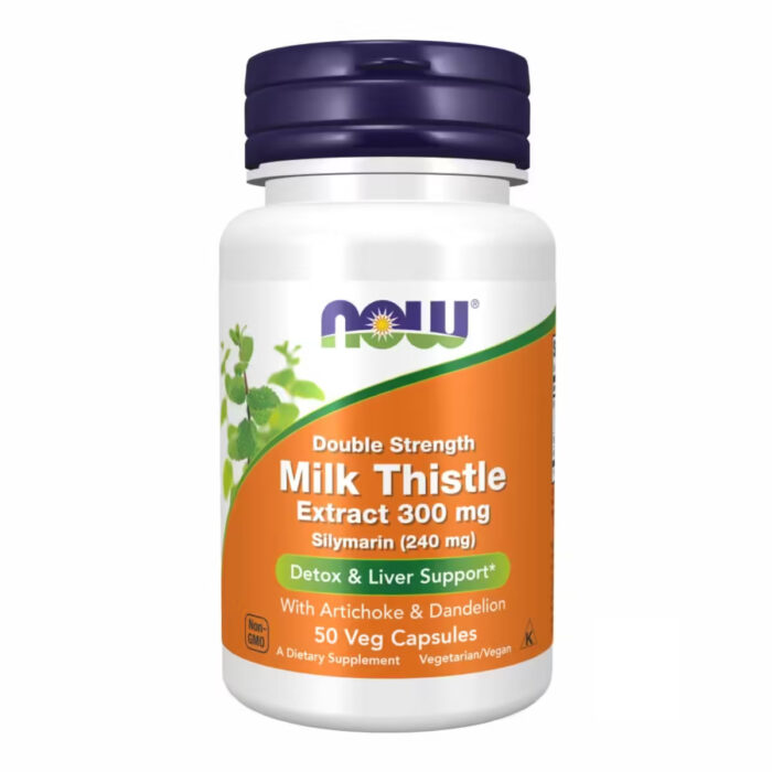 Now Foods Milk Thistle Extract 300 mg, Екстракт розторопші, 50 вег капсул