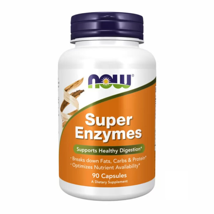 Now Foods Super Enzymes, Супер ензими для травлення, 90 капсул
