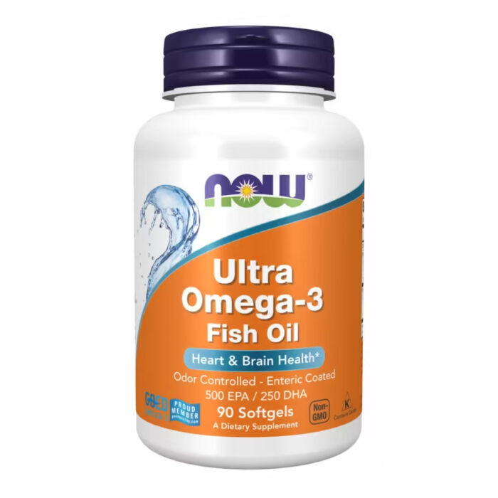 Now Foods Ultra Omega-3 Fish Oil, Омега-3 Ультра Риб'ячий жир, 90 капсул
