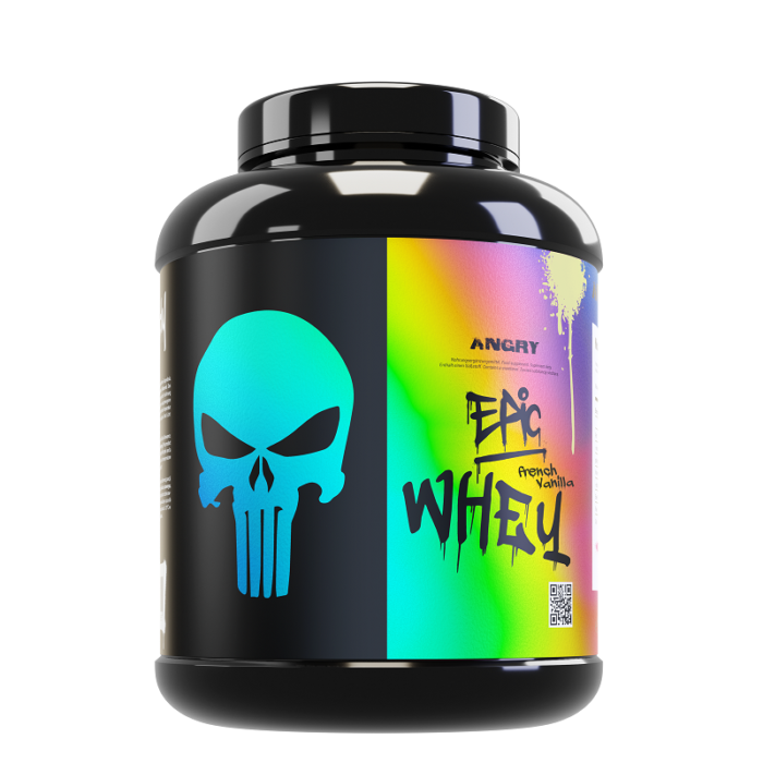 Muscle Clinic Angry Epic Whey, Протеїновий комплекс, смак ваніль, 1800 г