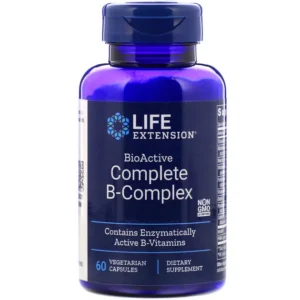 Life Extension BioActive Complete B-Complex, Комплекс вітамінів групи В, 60 вег капсул