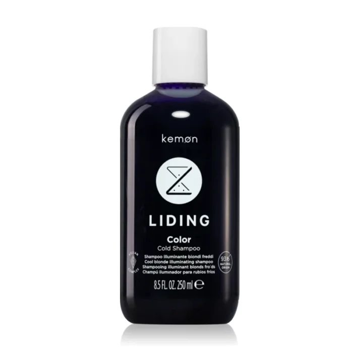 Kemon Liding Color Cold Shampoo Blond Шампунь для сяючого холодного блонду, 250 мл