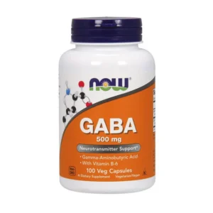Now Foods GABA 500 mg Гамма-аміномасляна кислота 500 мг, 100 вег капсул