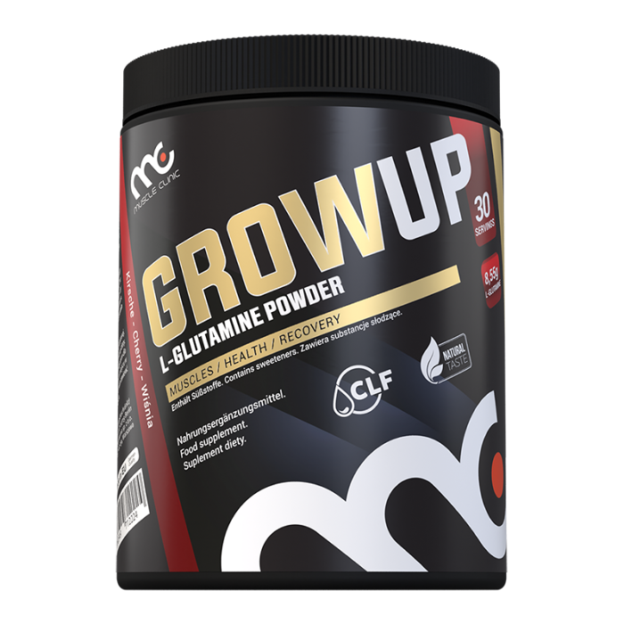 Muscle Clinic GrowUp L-glutamine, L-Глютамін, 300 г