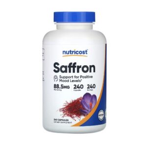 Nutricost Saffron 88.5 mg Шафран, 240 капсул