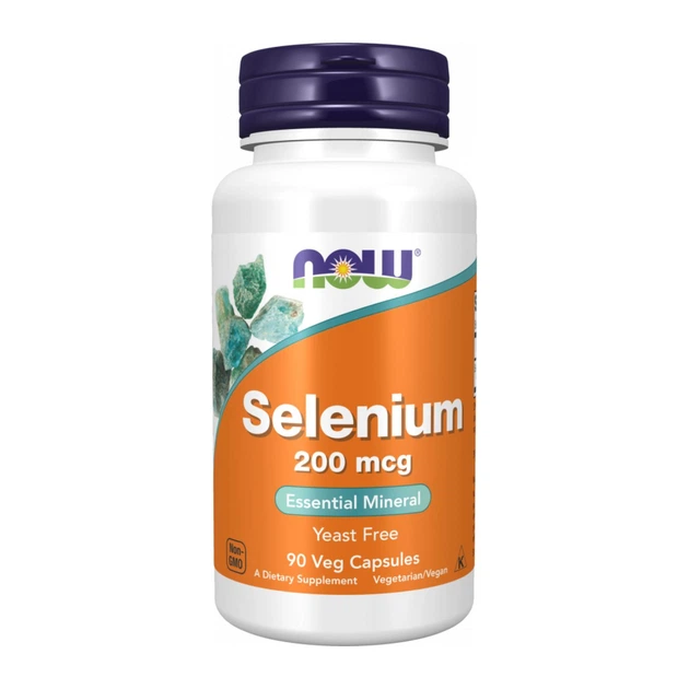 Now Foods, Selenium, 200 mcg, Cелен 200 мкг, 90 вег капсул