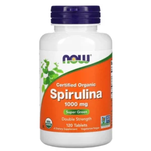 Now Foods Spirulina, Спіруліна 1000 мг, 120 таблеток