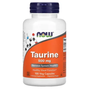 Now Foods Taurine 500 mg, Таурін 500 мг, 100 вег капсул