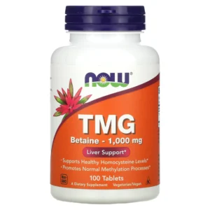 Now Foods TMG Betaine - 1000mg, Триметилгліцин, 1000 мг, 100 таблеток