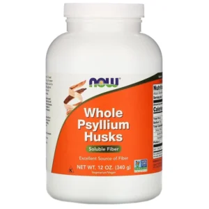 Now Foods Whole Psyllium Husks, Псиліум Подорожника лушпиння, 340г