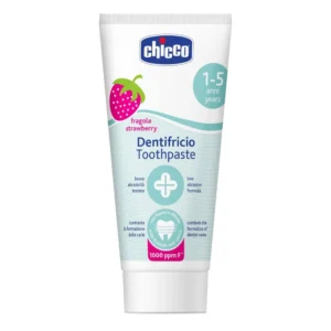 Зубна паста від нальоту та карієсу зі смаком полунички Chicco Dentifricio Toothpaste 1-5 роки, 50 мл
