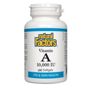 Natural Factors Vitamin A 10,000 IU, Вітамін А, 180 капсул