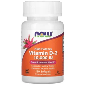 Now Foods Vitamin D-3 High Potency, Вітамін D3 в капсулах