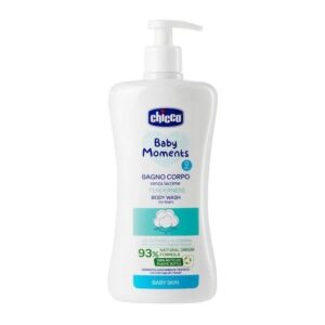 Делікатний гель для купання Chicco Baby Moments Без сліз з екстрактом бавовни та гліцерином, 500 мл