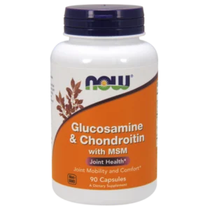 Now Foods Glucosamine & Chondroitin with MSM, Глюкозамін та Хондроїтин з МСМ, 90 капсул