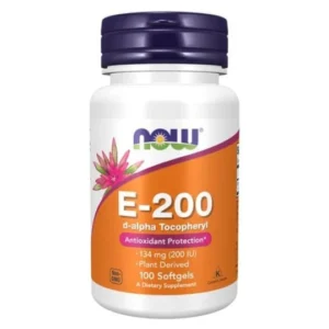 Now Foods E-200, Вітамін Е-200 з d-альфа-токоферолами, 100 капсул