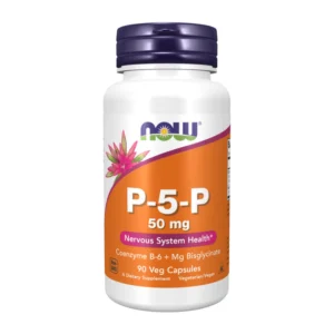 Now Foods, P-5-P, 50mg, Магній та вітамін В6, 90 вег капсул