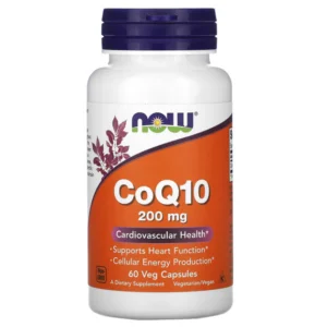 Now Foods CoQ10 200mg, Коензим Q10 200мг, 60 вег капсул