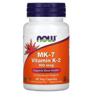 Now Foods Vitamin K-2 MK-7, Вітамін К2 100 мкг, 60 вег капсул