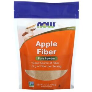 Now Foods Apple Fiber Pure Powder 340 г, Яблучна клітковина