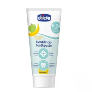 Зубна паста від нальоту та карієсу зі смаком яблука та банана Chicco Dentifricio Toothpaste 6-24 місяці, 50 мл