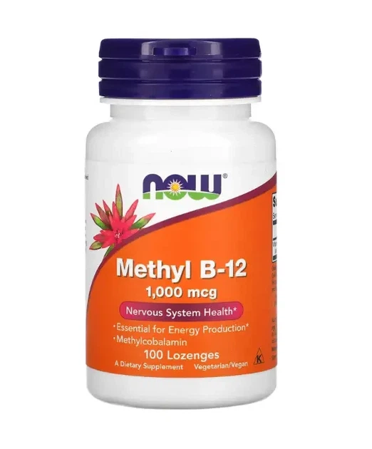 now foods methyl b 12 1000mcg, Вітамін b12, 120 жувальних таблеток