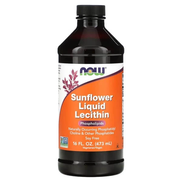 now foods sunflower liquid lecithin 473 ml, Лецитин соняшника рідкий, 473 мл